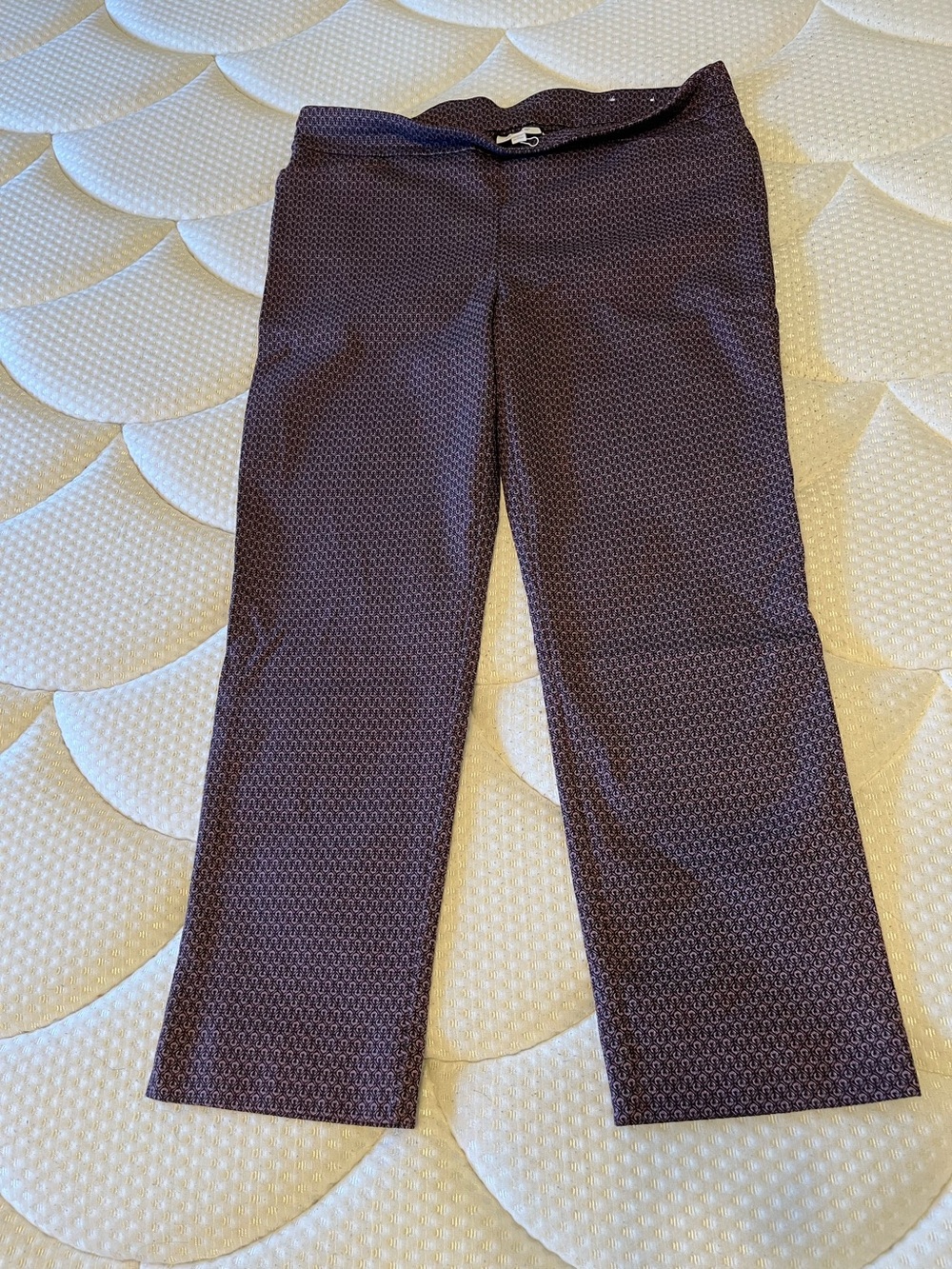 Women's Purple Patterned Trousers